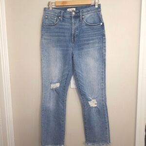 Madewell Jeans The Perfect Vintage Jeans Size 28 Light Wash Distressed R…